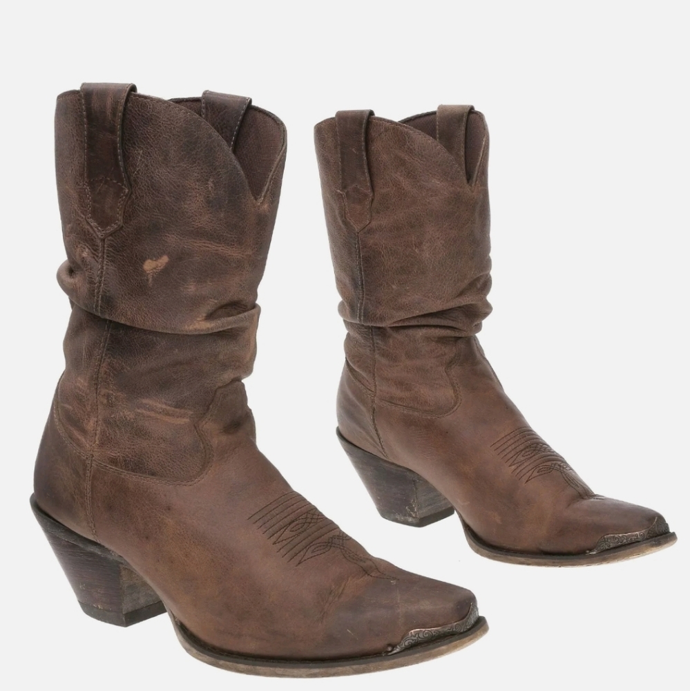 DURANGO Cowboy Boots 7.5E Womens Distressed Leathe